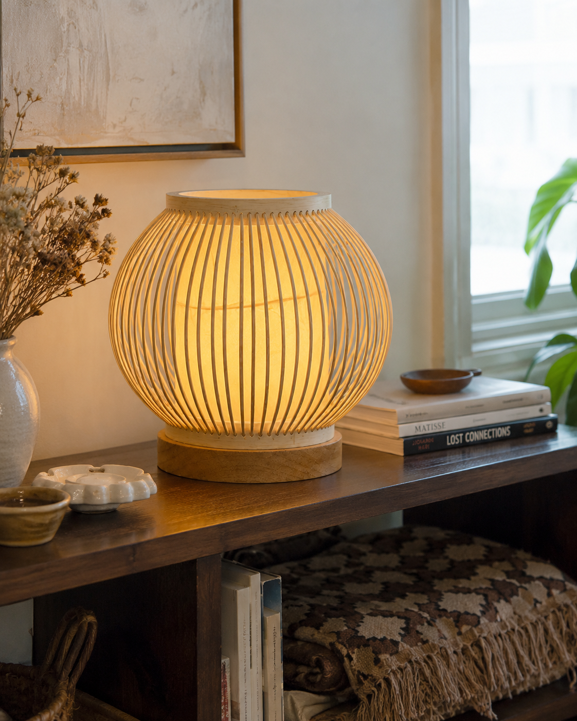 Bora | Japanese Bamboo Table Lamp