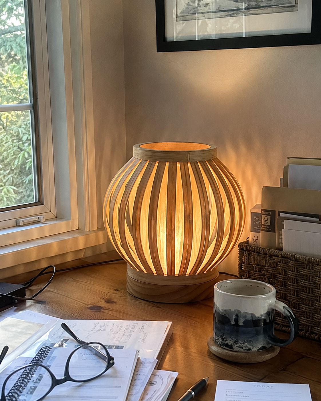 Bora | Japanese Bamboo Table Lamp