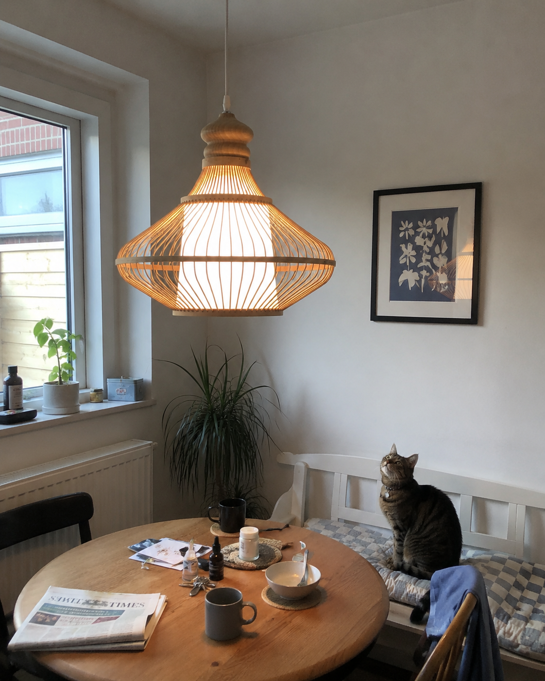 Suzu | Japanese Bamboo Pendant Light