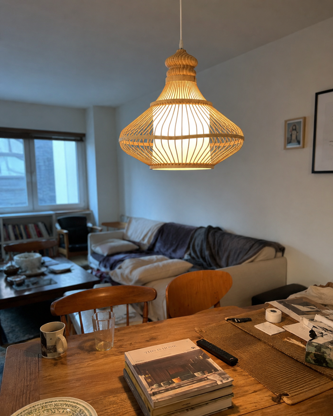 Suzu | Japanese Bamboo Pendant Light