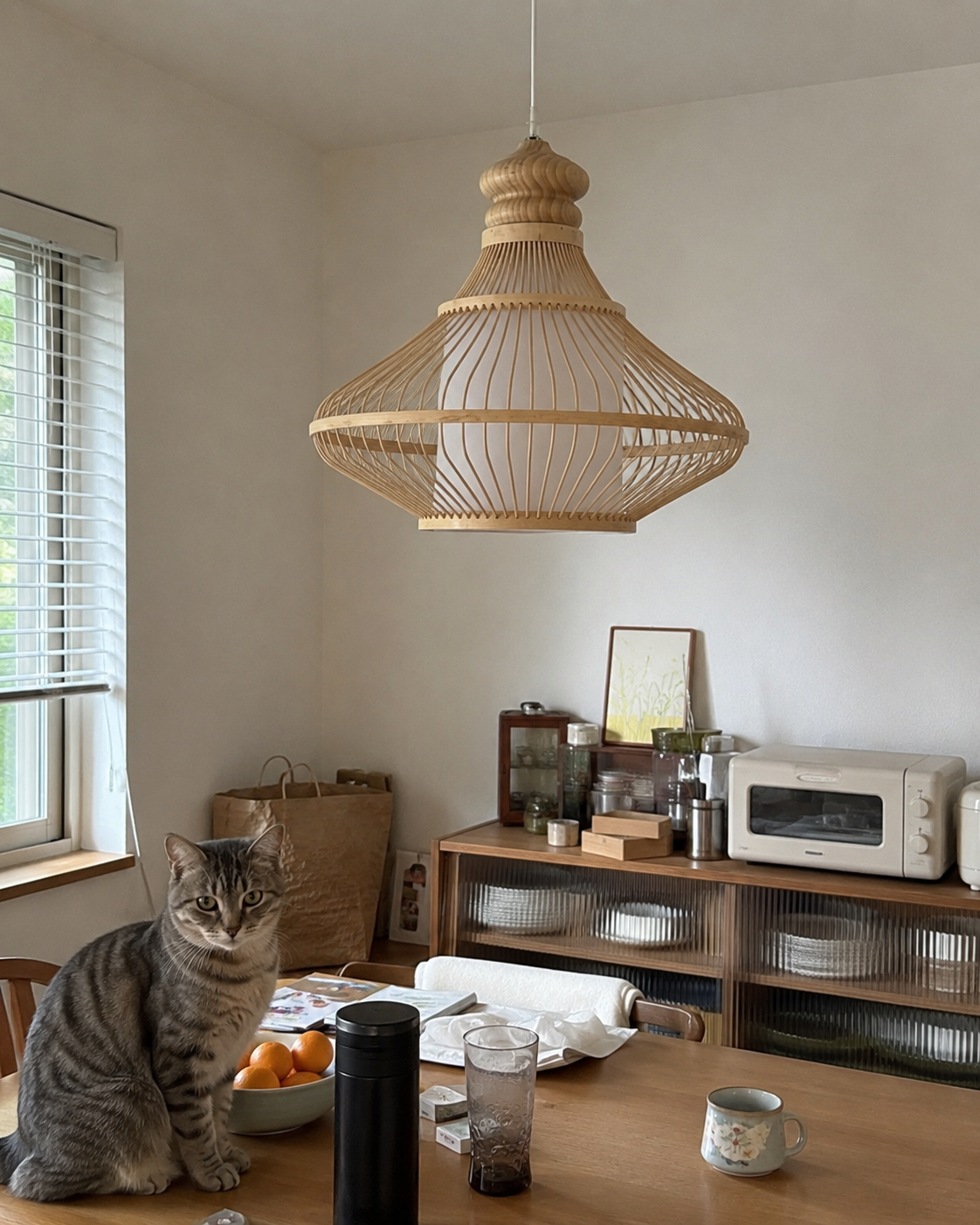 Suzu | Japanese Bamboo Pendant Light