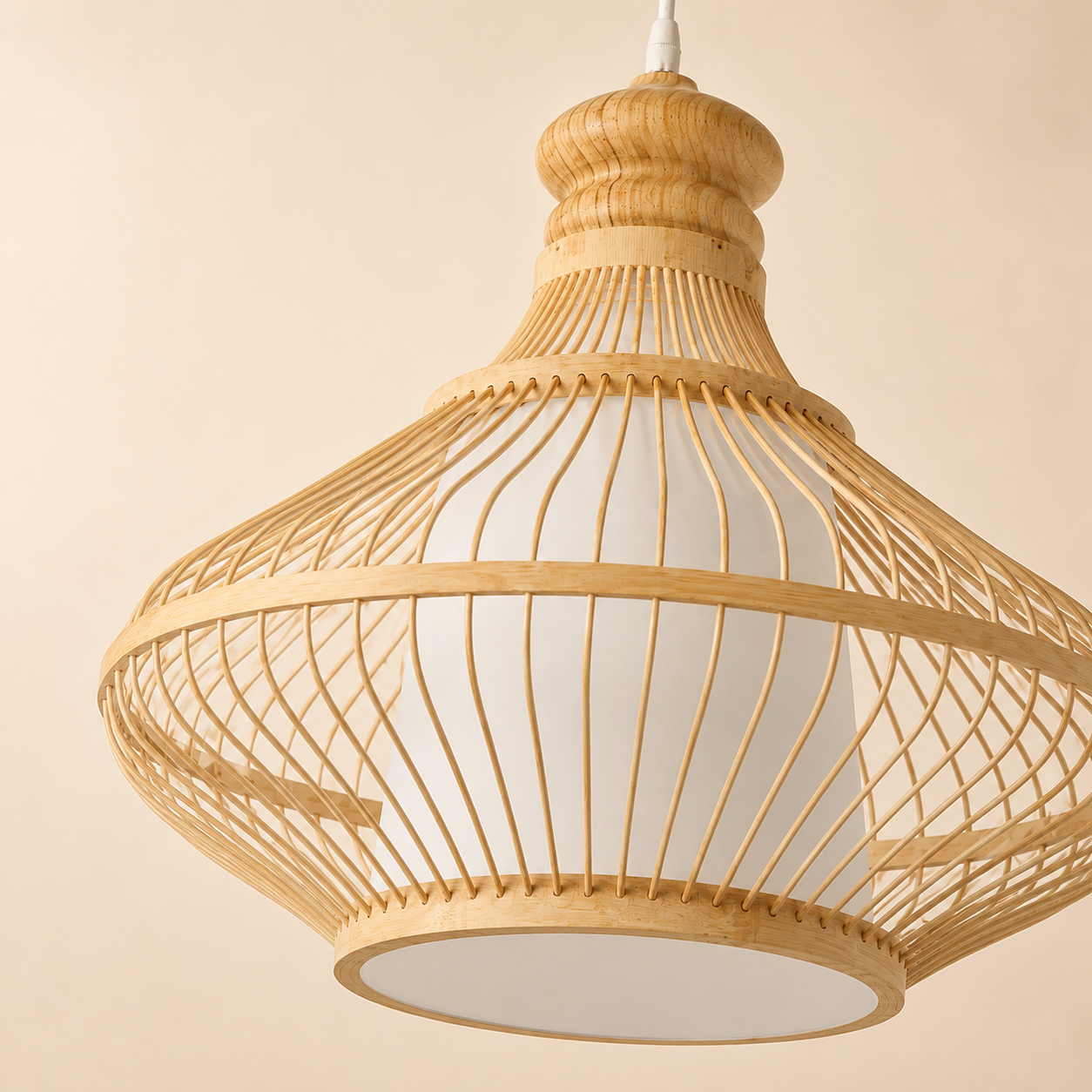 Suzu | Japanese Bamboo Pendant Light