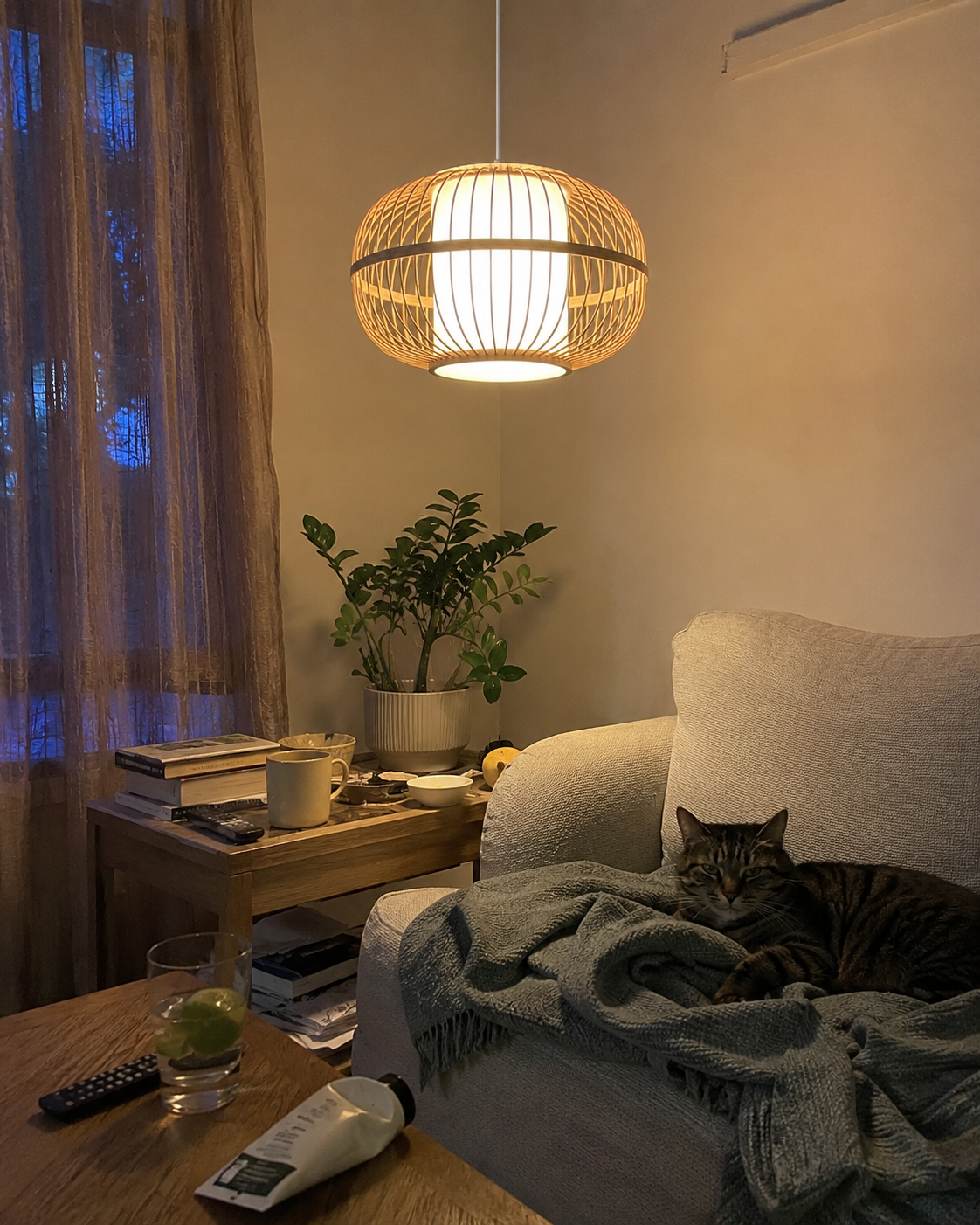 Taru | Japanese Bamboo Pendant Light