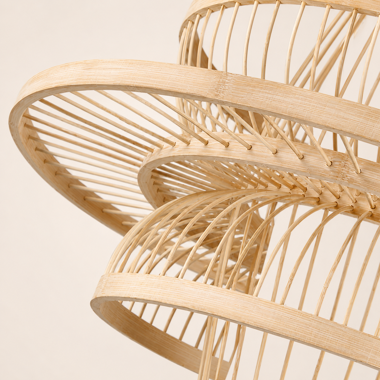 Halo | Tiered Japanese Bamboo Pendant Light