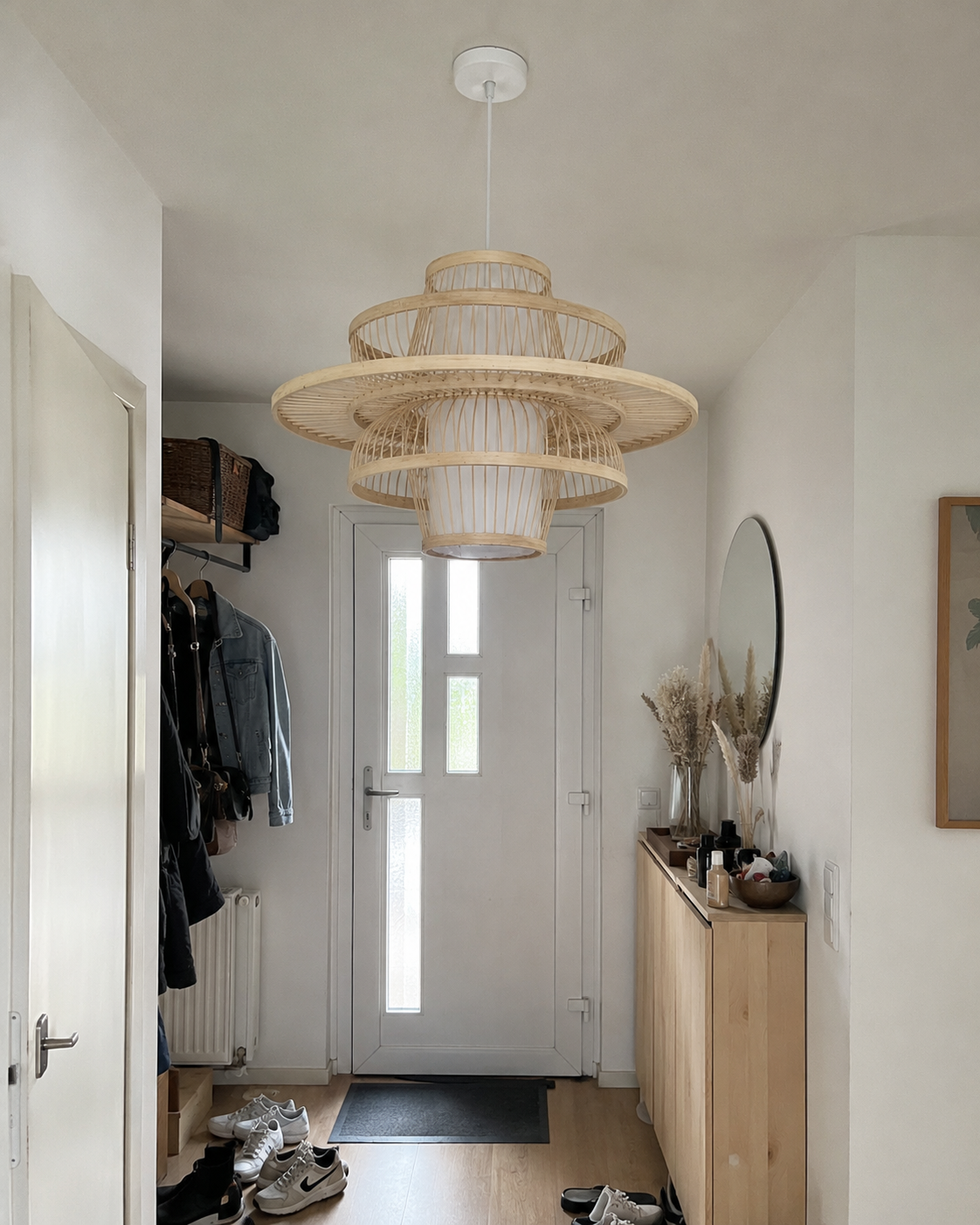 Halo | Tiered Japanese Bamboo Pendant Light