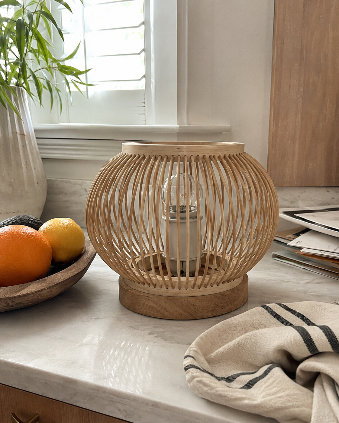 Bora | Japanese Bamboo Table Lamp