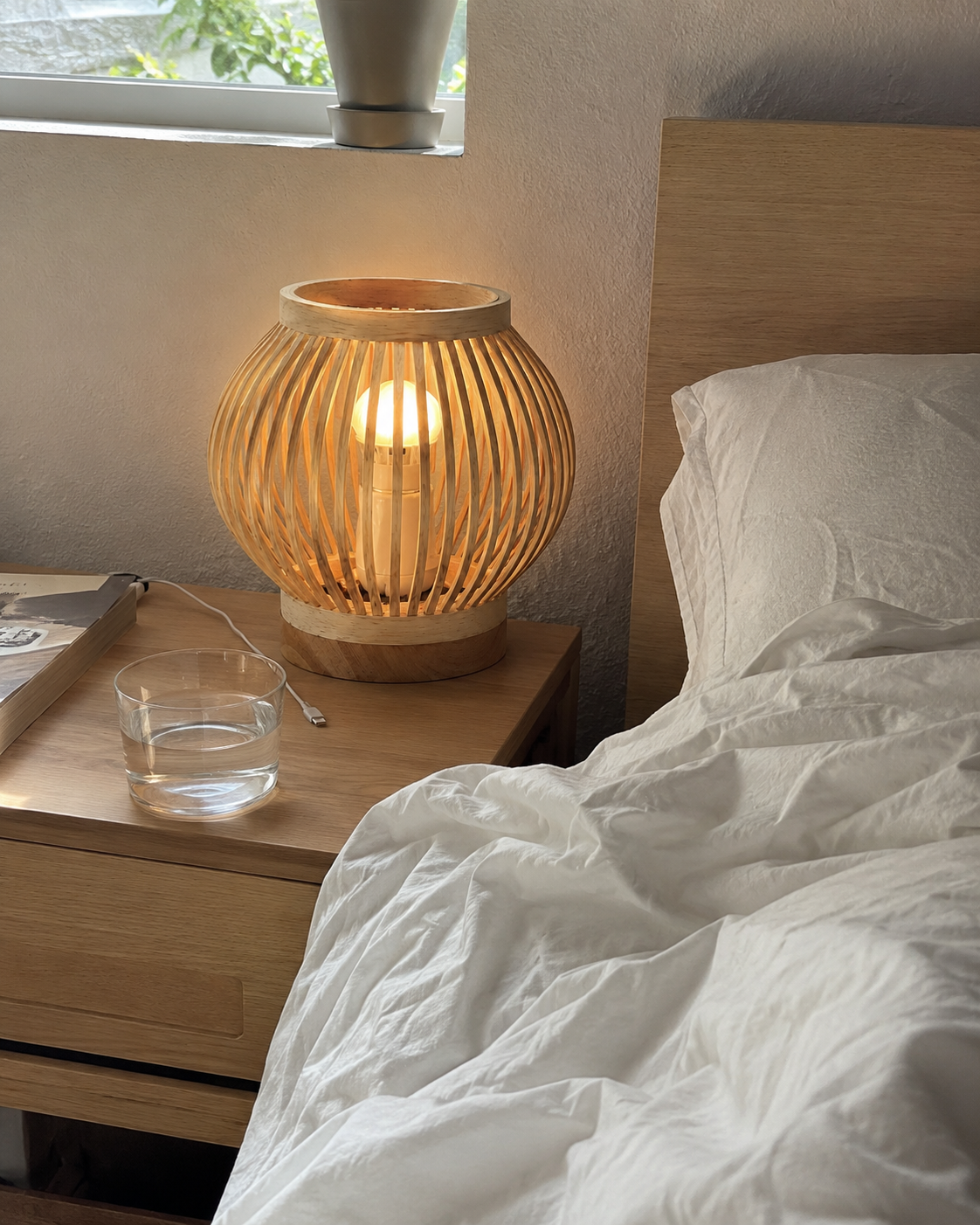 Bora | Japanese Bamboo Table Lamp