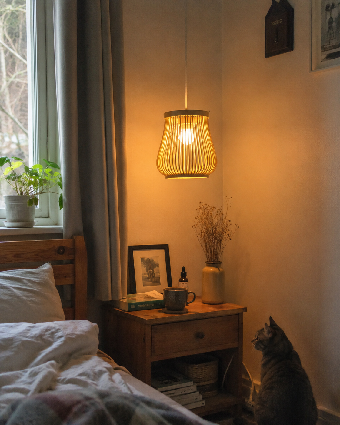 Nara | Japanese Bamboo Pendant Light