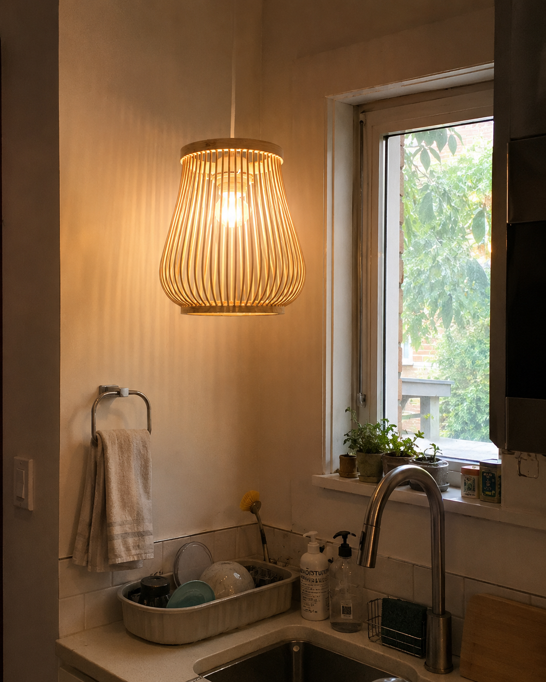 Nara | Japanese Bamboo Pendant Light