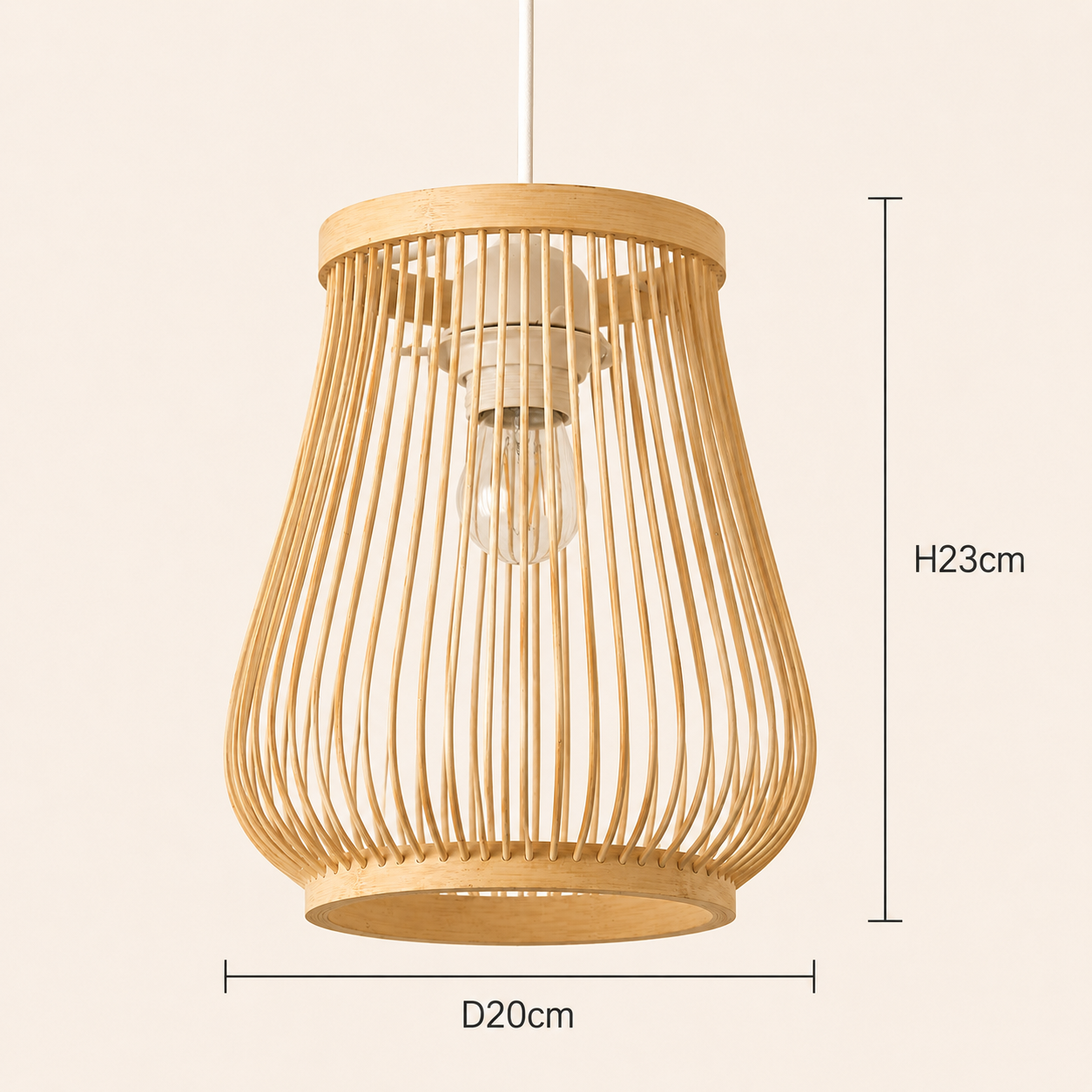 Nara | Japanese Bamboo Pendant Light