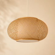 Tsuki | Japanese Woven Bamboo Pendant Light