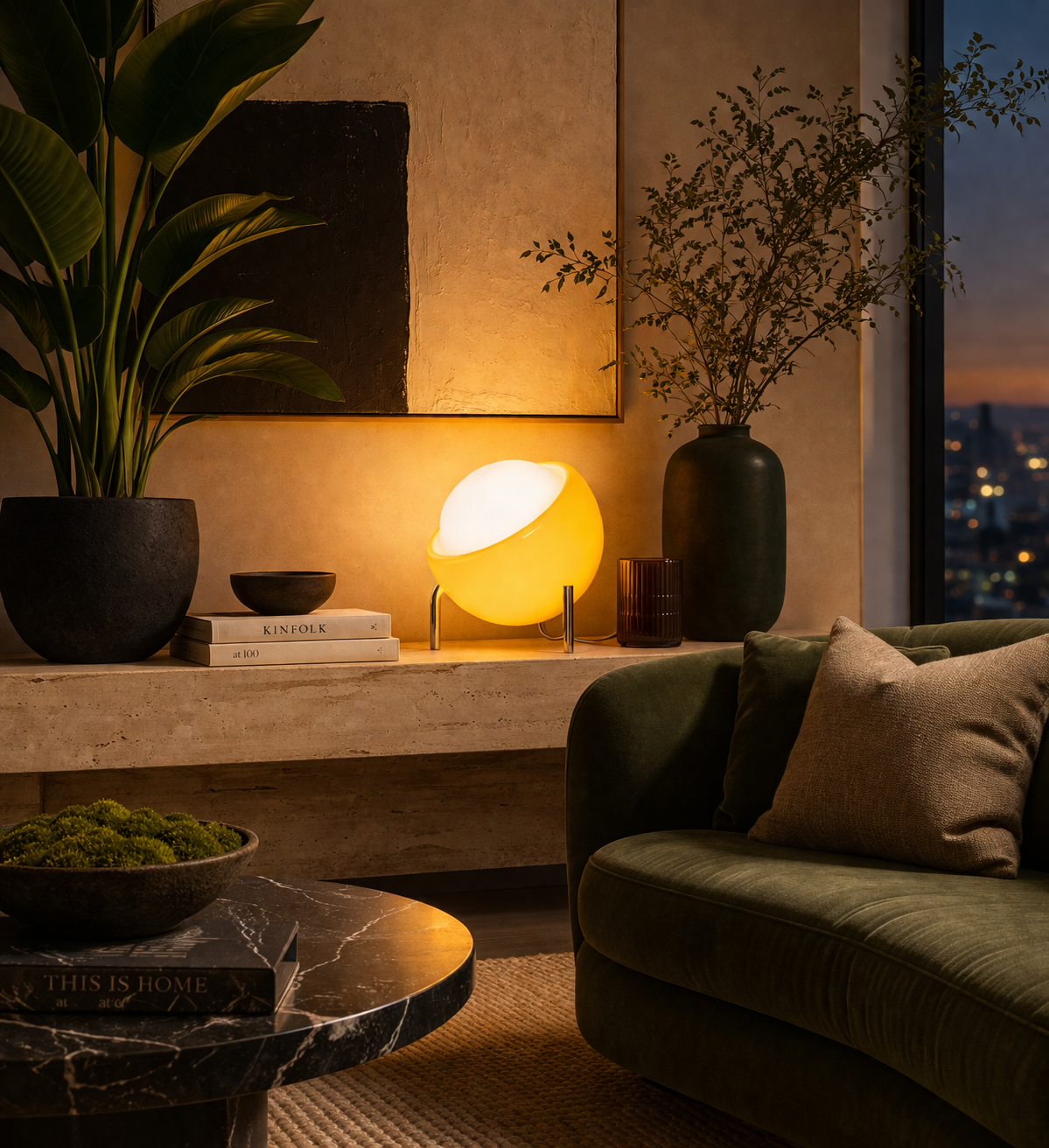 Japanese Luxury Modern Glass Desk Lamp Bedside Table Lamp for Bedroom