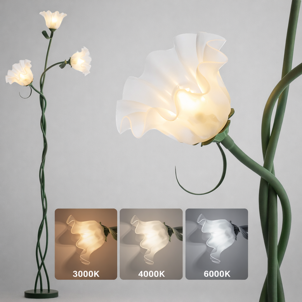 Modern Floral Floor Lamp