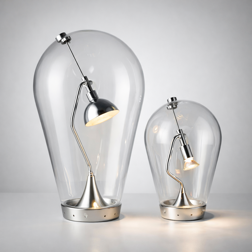 Modern Glass Dome Table Lamp