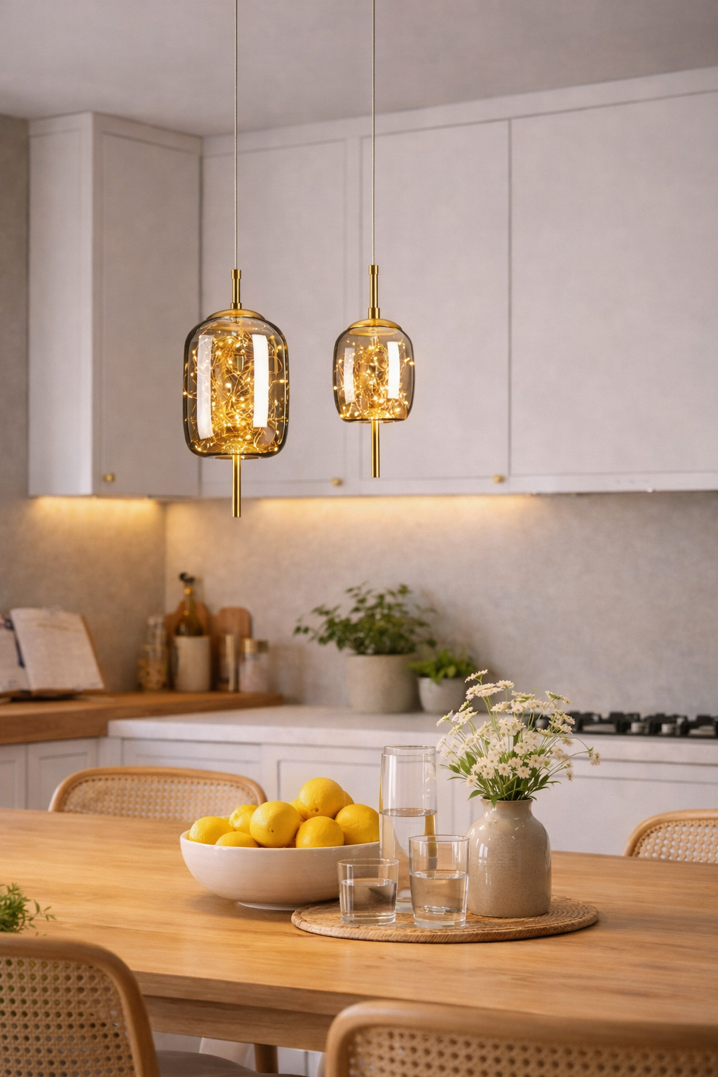 Nordic Style Glass Pendant Light for Bar and Hotel