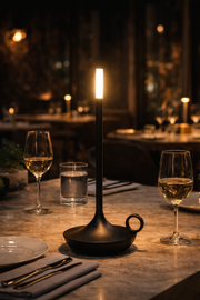 Modern Minimalist LED Vintage Candle Table Lamp