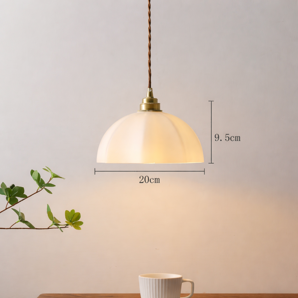 Japanese Wabi-Sabi Brass Designer Pendant Light
