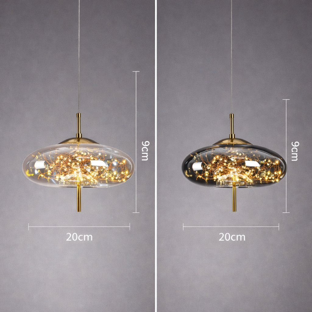 Nordic Style Glass Pendant Light for Bar and Hotel