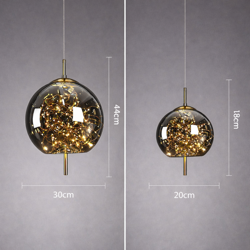 Nordic Style Glass Pendant Light for Bar and Hotel