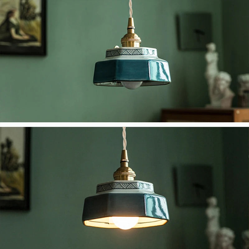 Taro | Retro Ceramic Pendant Light