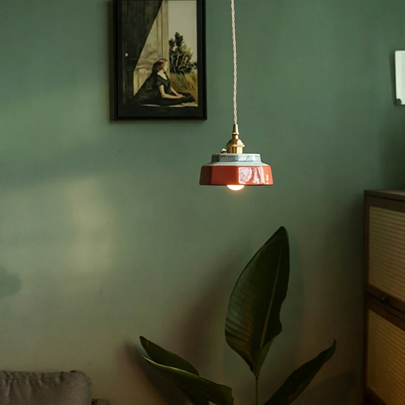 Taro | Retro Ceramic Pendant Light