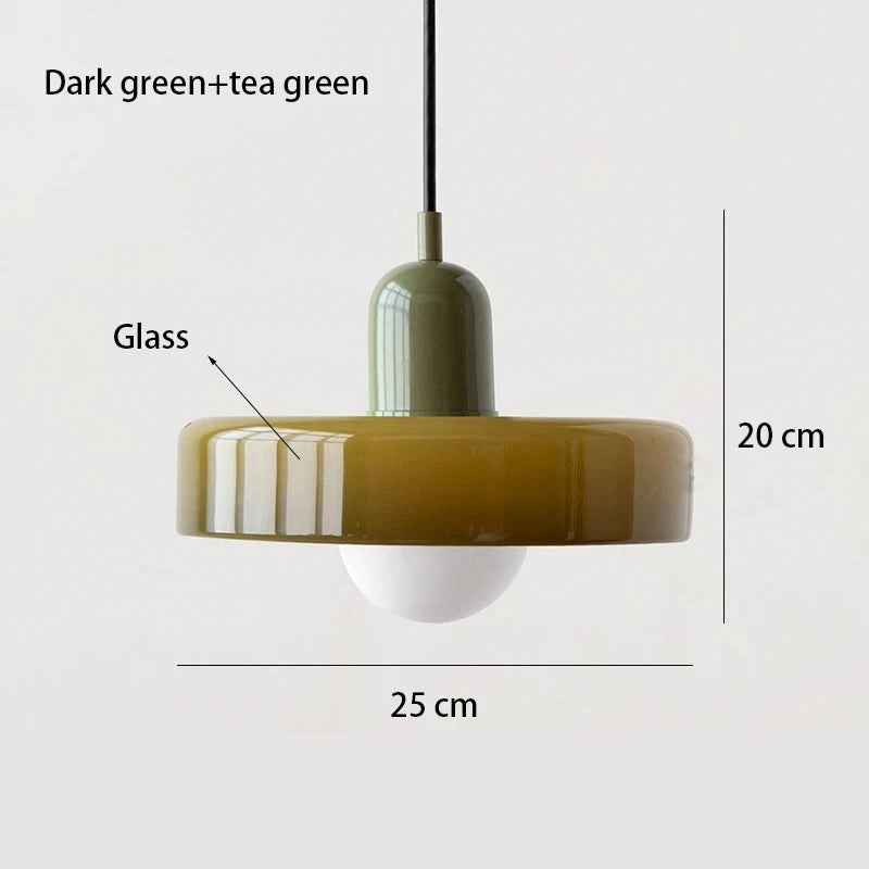 Nordic Glass Bauhaus Dining Room Chandelier Living Room Bedroom Bar Retro Coffee shop Decoration Chandelier Lighting Fixtures