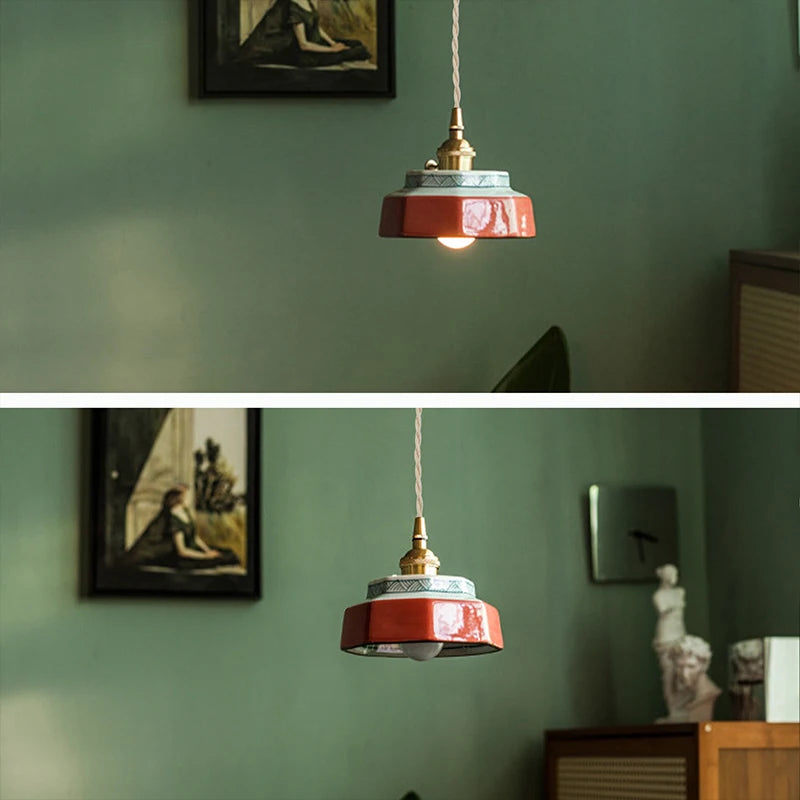 Taro | Retro Ceramic Pendant Light