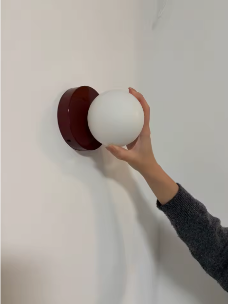 Rosalie | Macaron Sphere Glass Wall Sconce