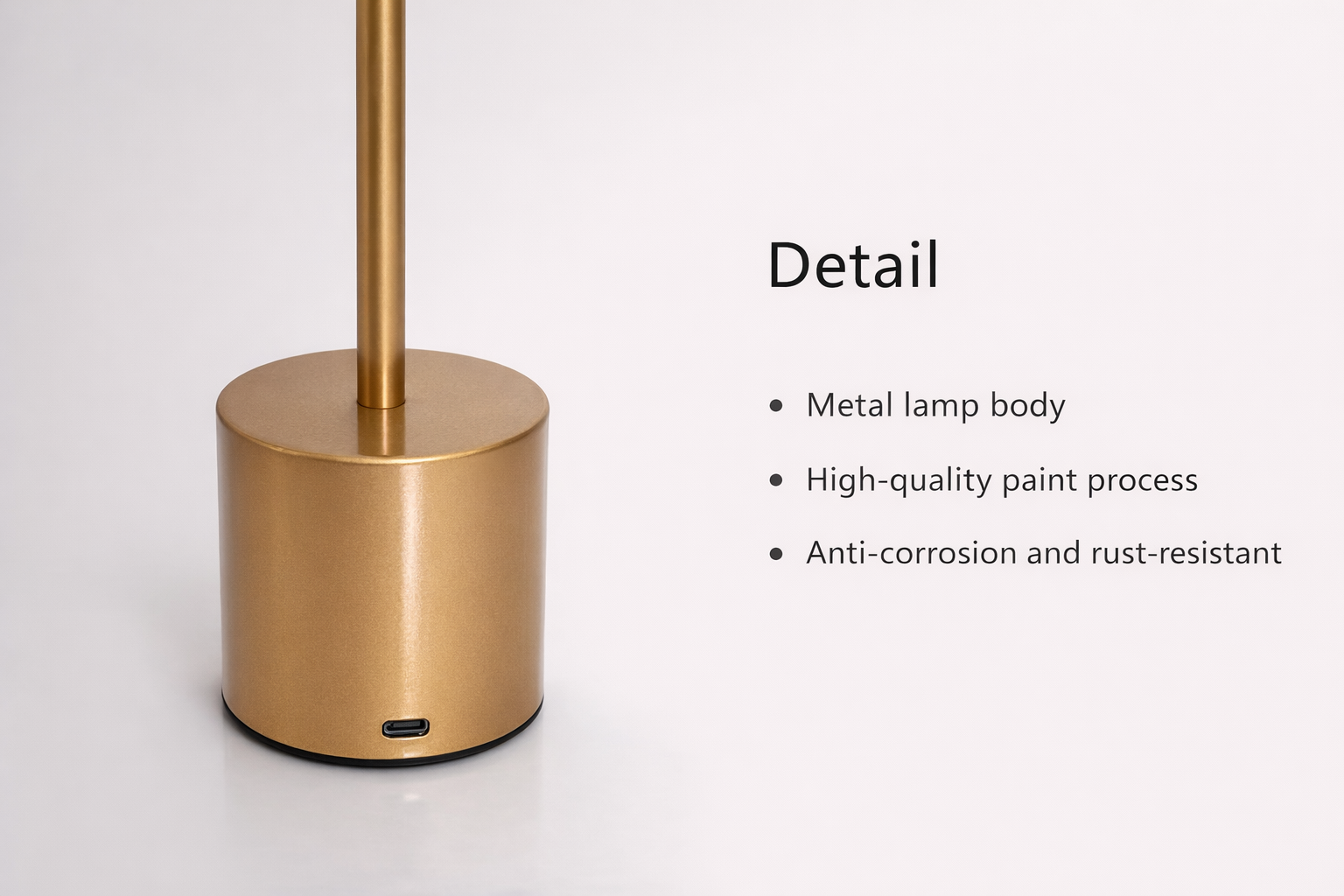 Modern LED Desk Lamp with USB Rechargeable Battery