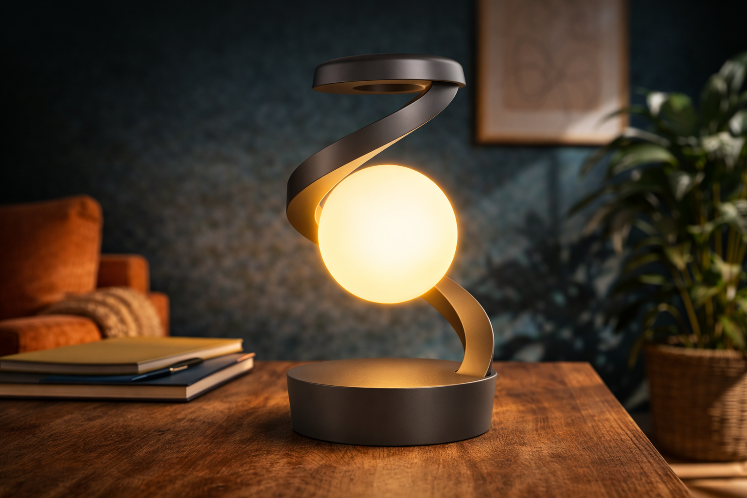 Luxury Modern Spiral Table Lamp LED Desk Lamp