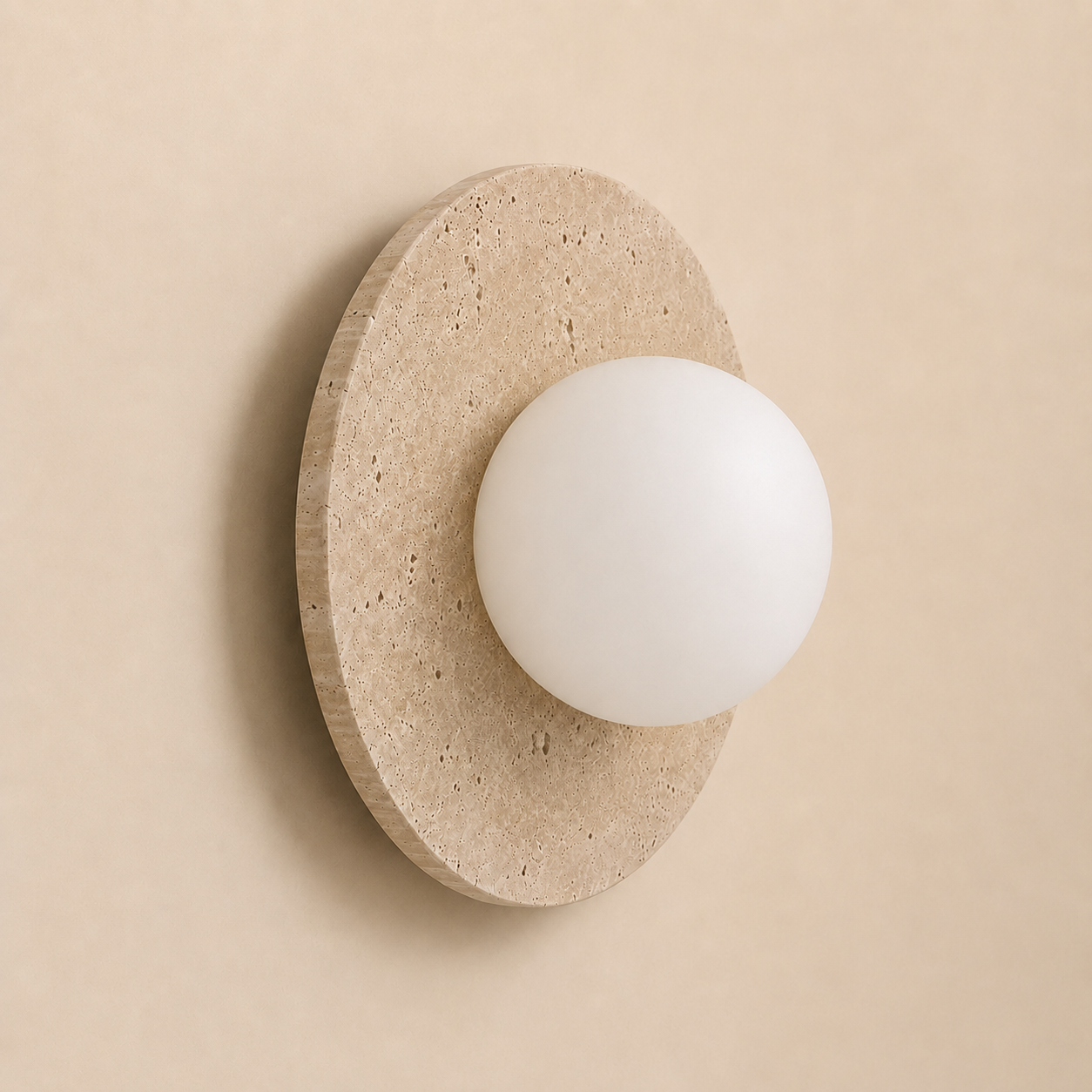 Nimbus | Travertine Wall Sconce