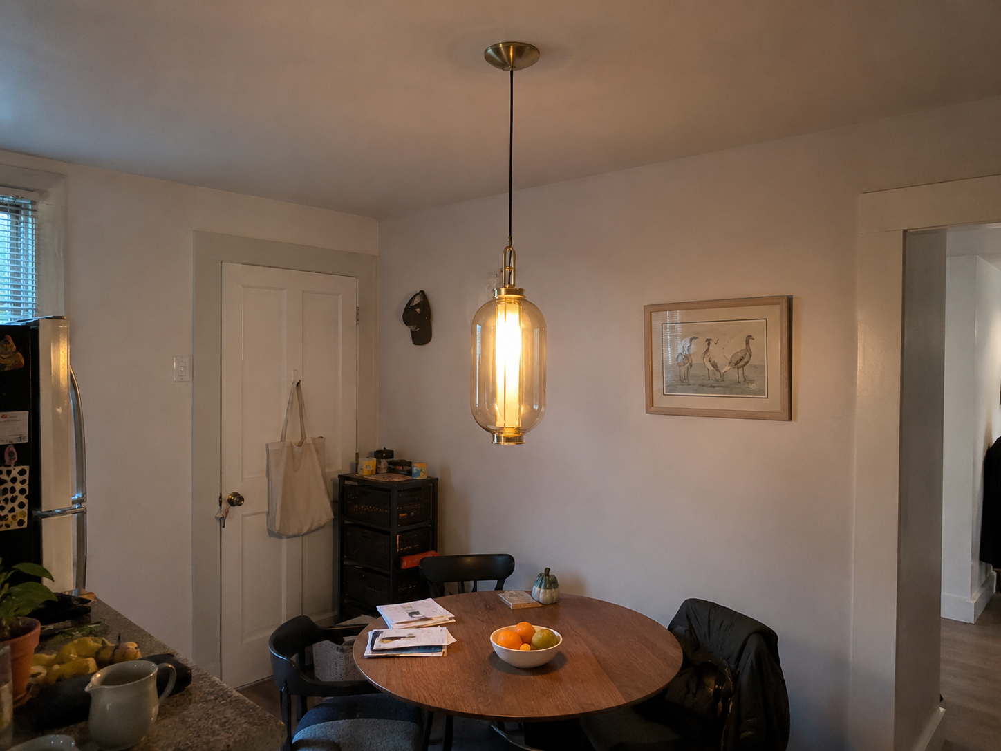 Isabelle | Amber Glass Lantern Pendant