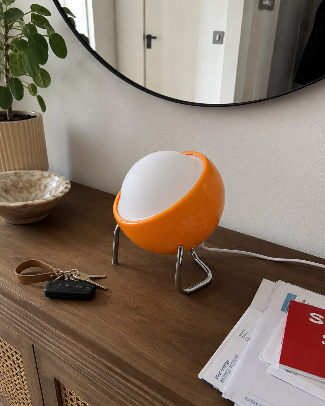 Coraline | Bauhaus Glass Globe Table Lamp