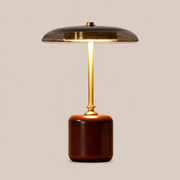 Adelina | Brass Glass Bedside Lamp - Luma House