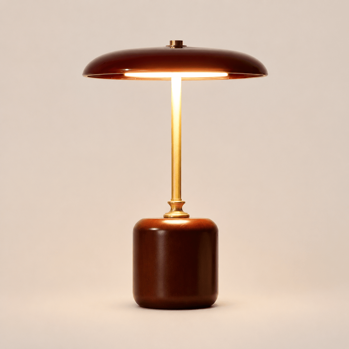 Adelina | Brass Glass Bedside Lamp - Luma House