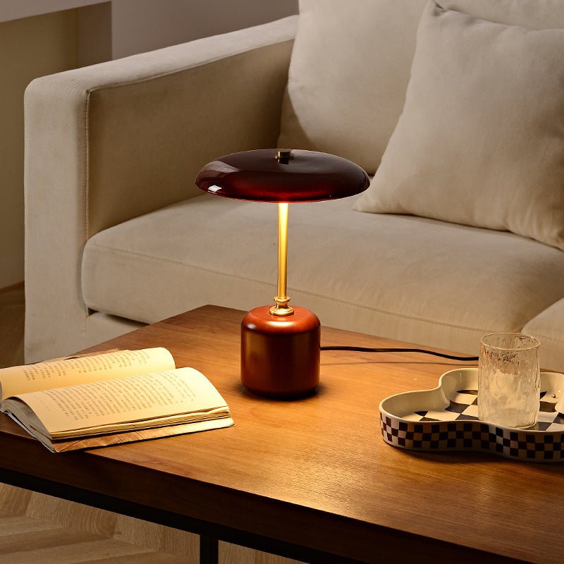 Adelina | Brass Glass Bedside Lamp - Luma House