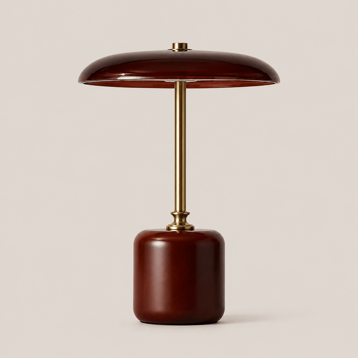 Adelina | Brass Glass Bedside Lamp - Luma House