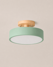 Anders | Nordic Round Wood Flush Mount Ceiling Light - Luma House
