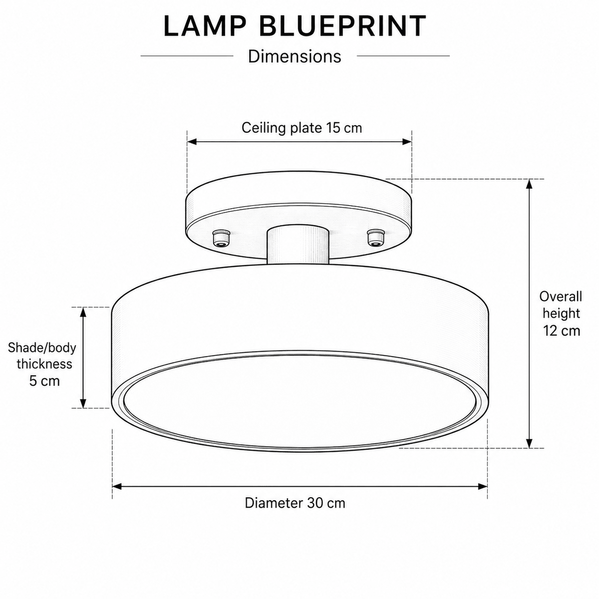 Anders | Nordic Round Wood Flush Mount Ceiling Light - Luma House
