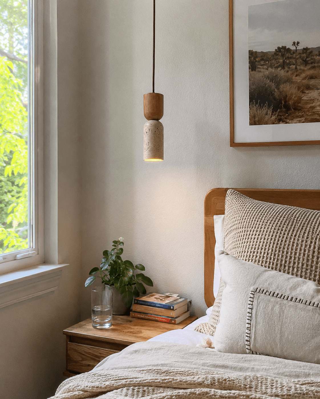 Atlas | Japanese Wabi-Sabi Stone Pendant Light - Luma House