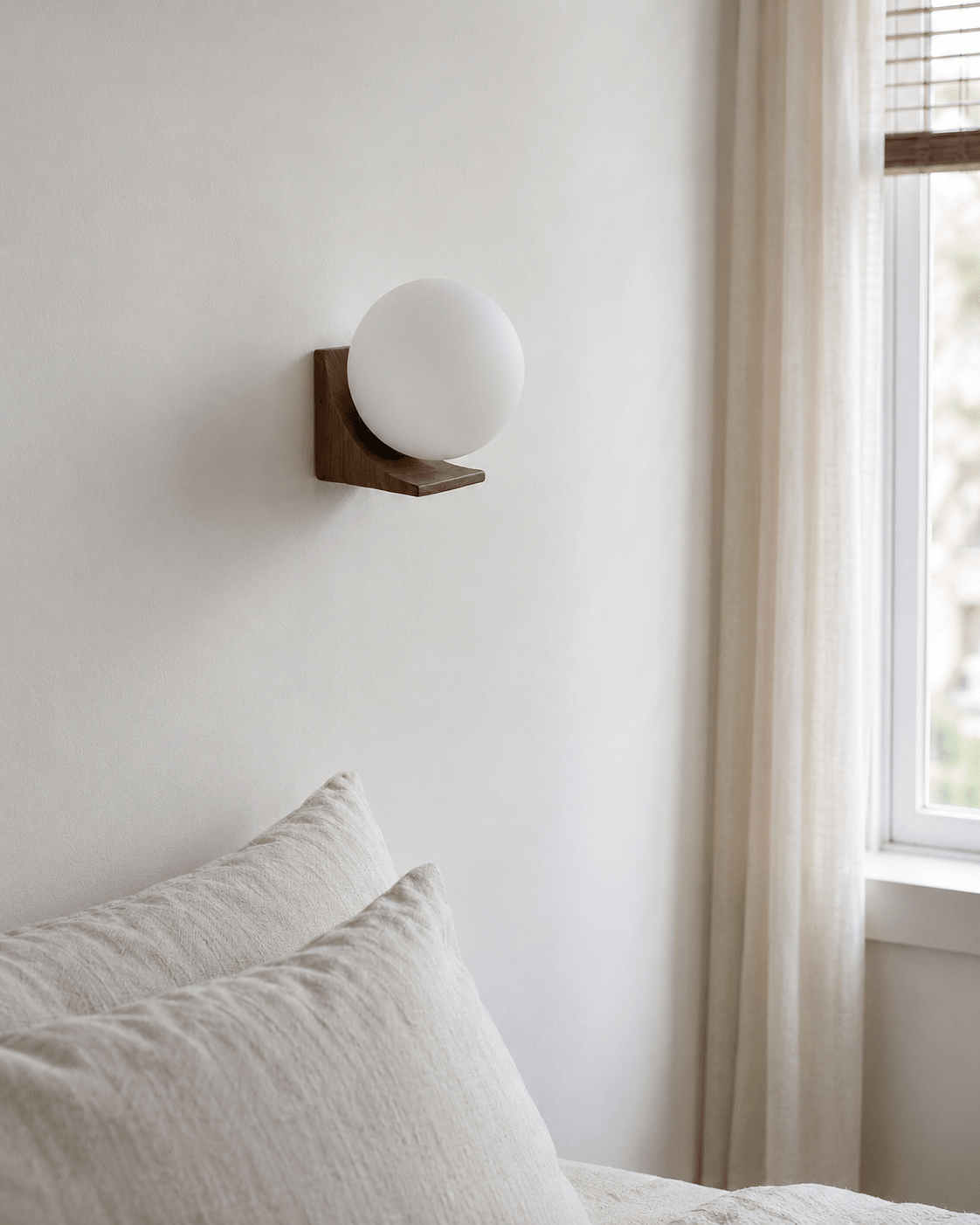 Aurea | Wooden Globe Wall Lamp - Luma House