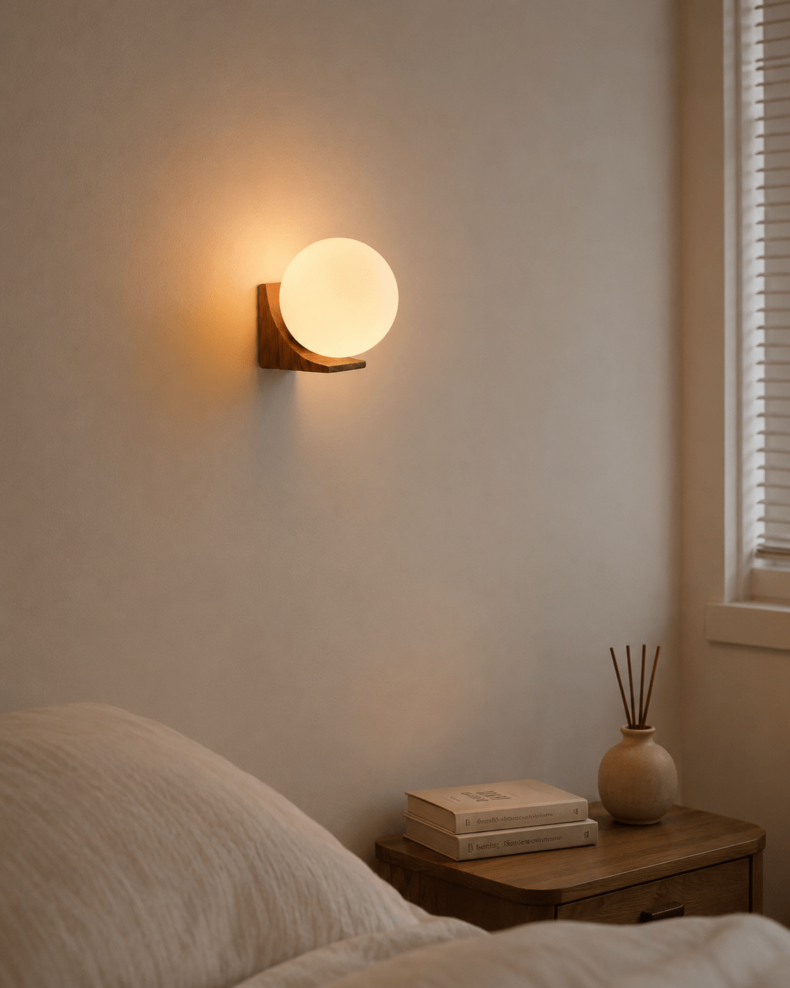 Aurea | Wooden Globe Wall Lamp - Luma House