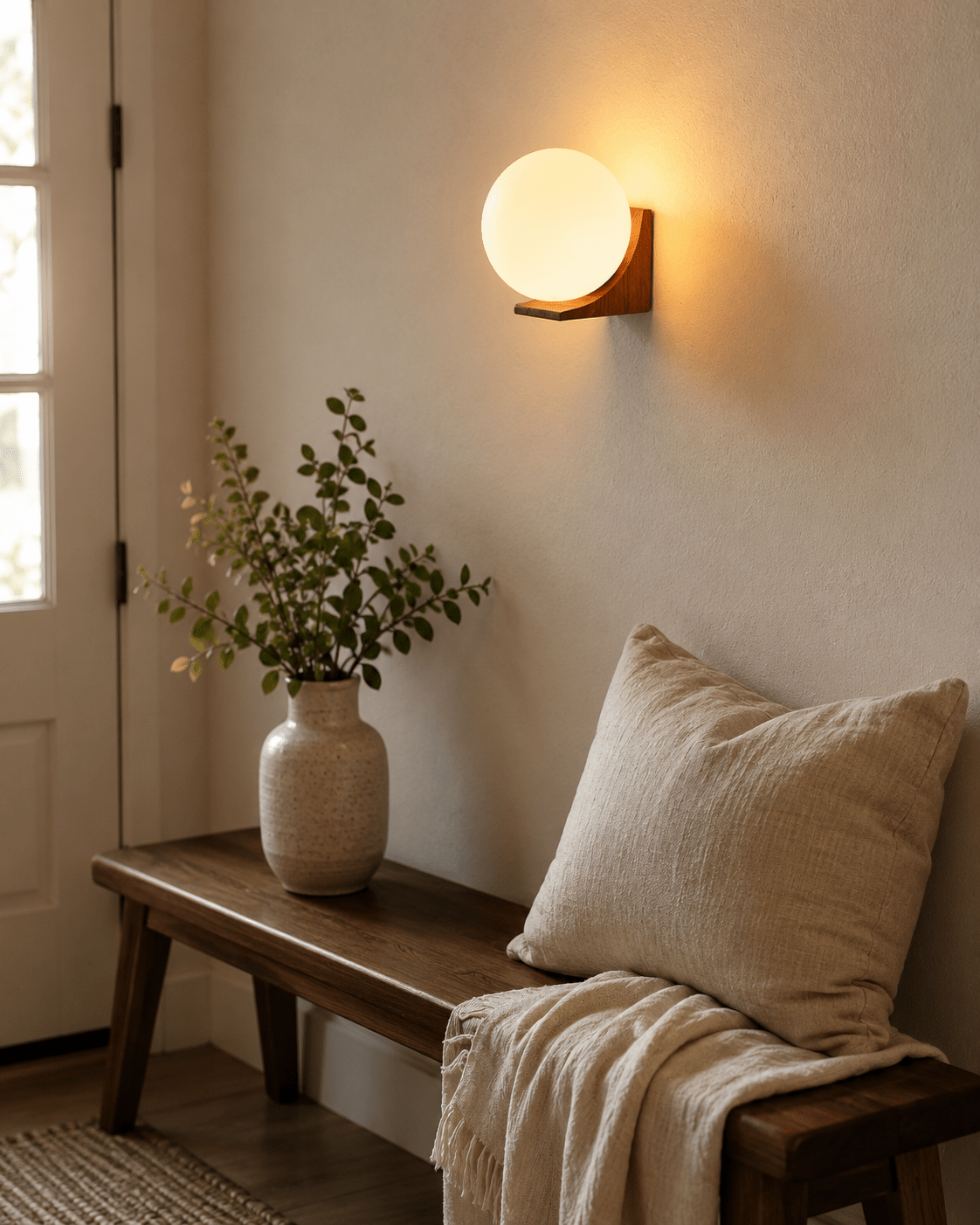 Aurea | Wooden Globe Wall Lamp - Luma House