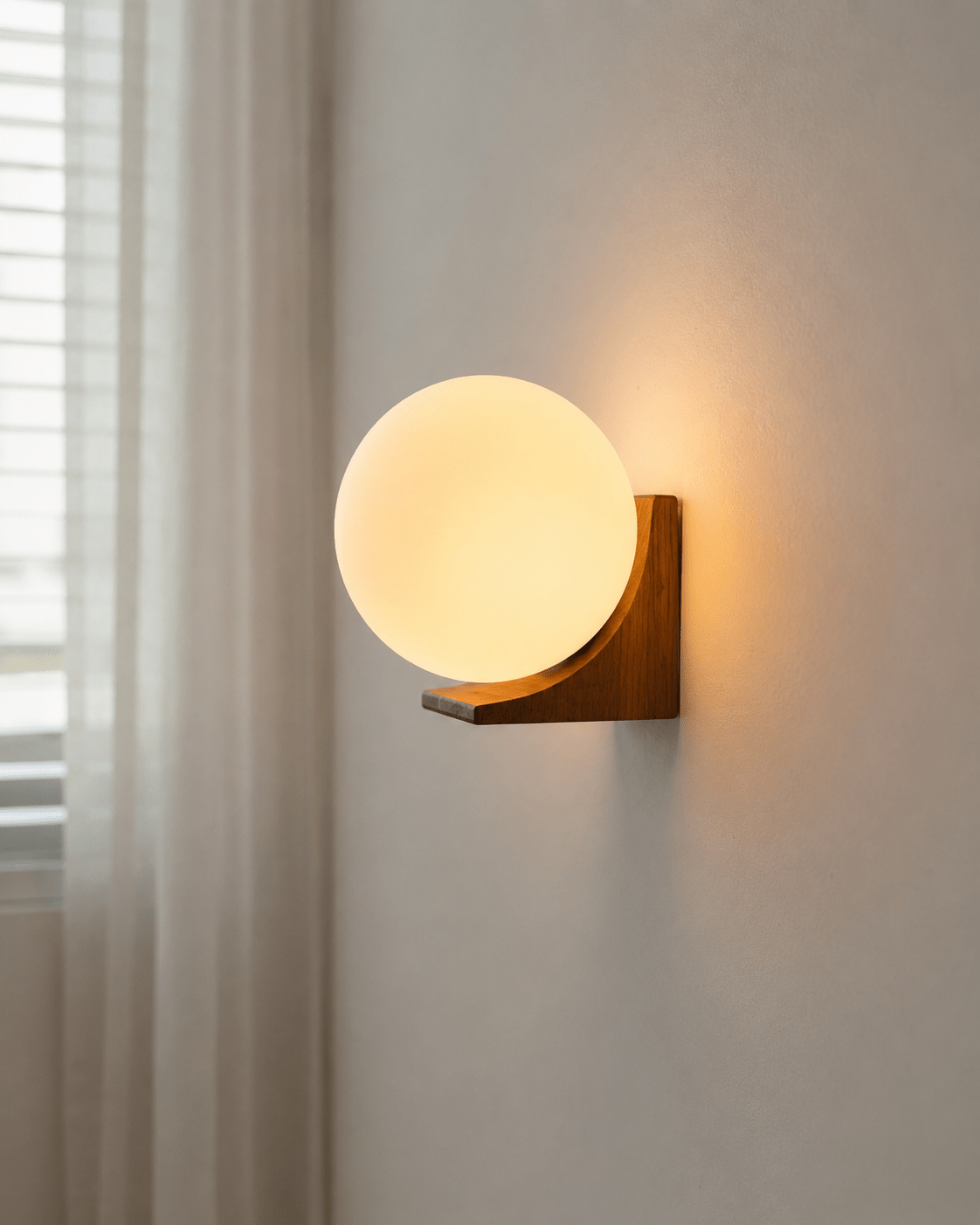Aurea | Wooden Globe Wall Lamp - Luma House