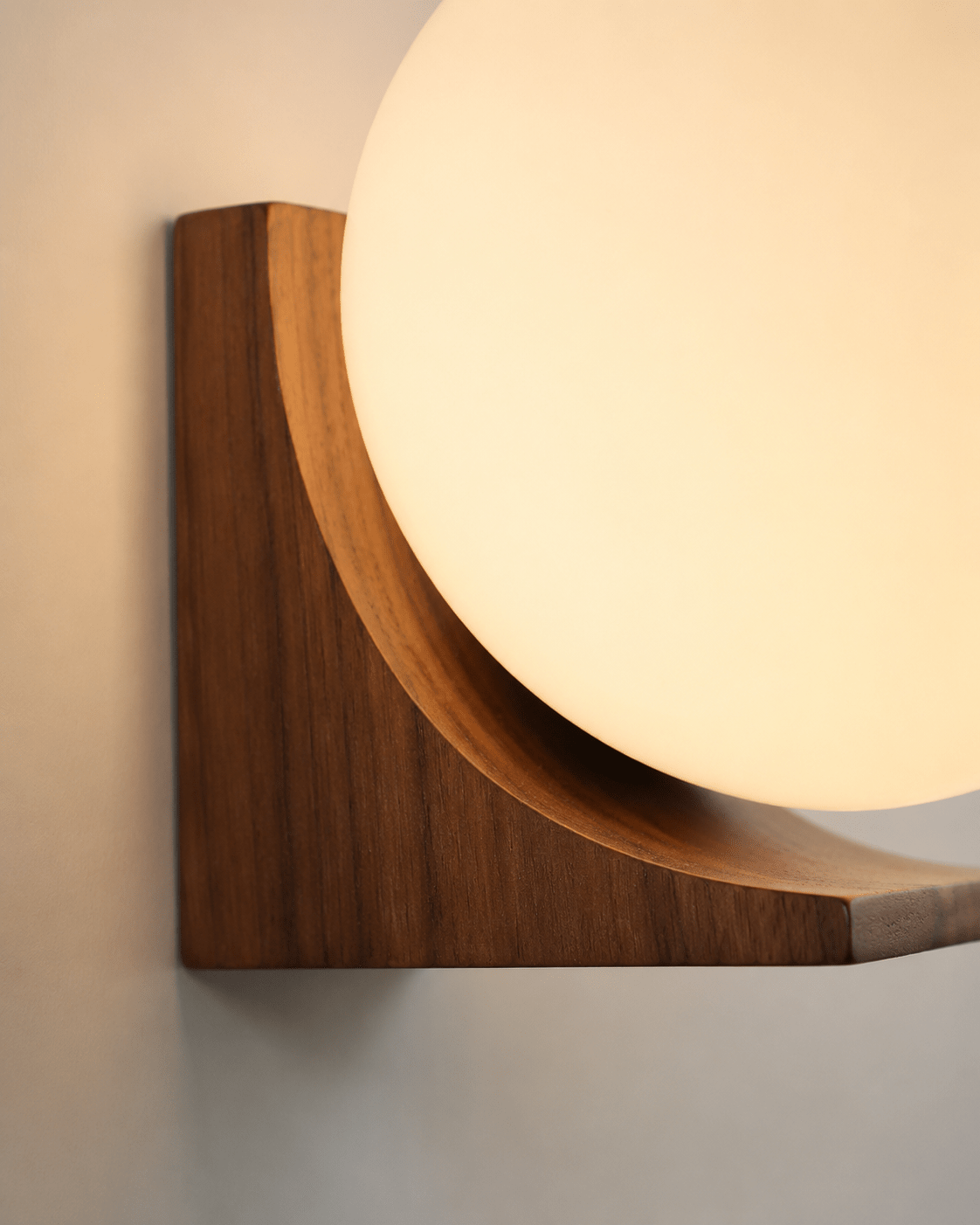 Aurea | Wooden Globe Wall Lamp - Luma House