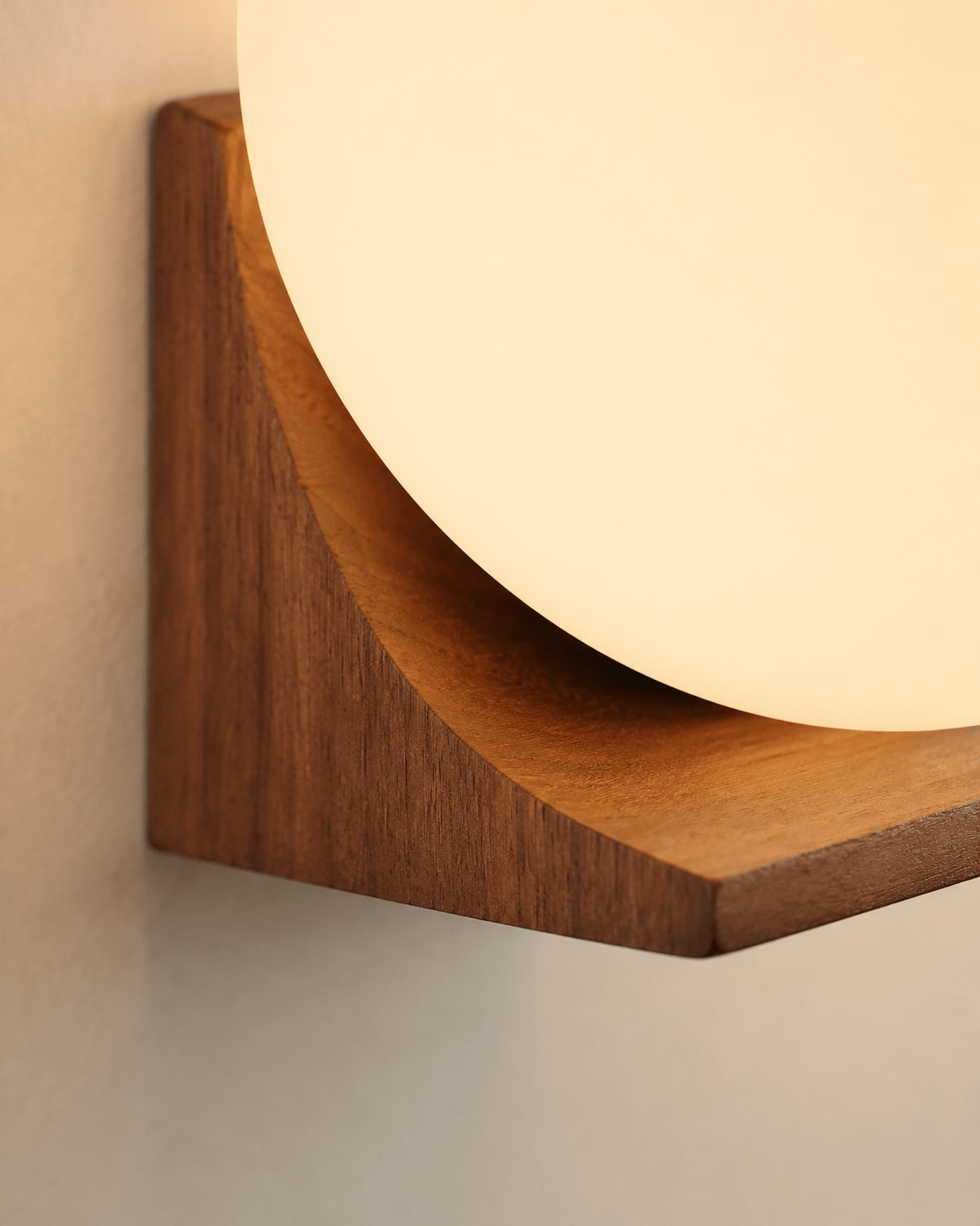 Aurea | Wooden Globe Wall Lamp - Luma House