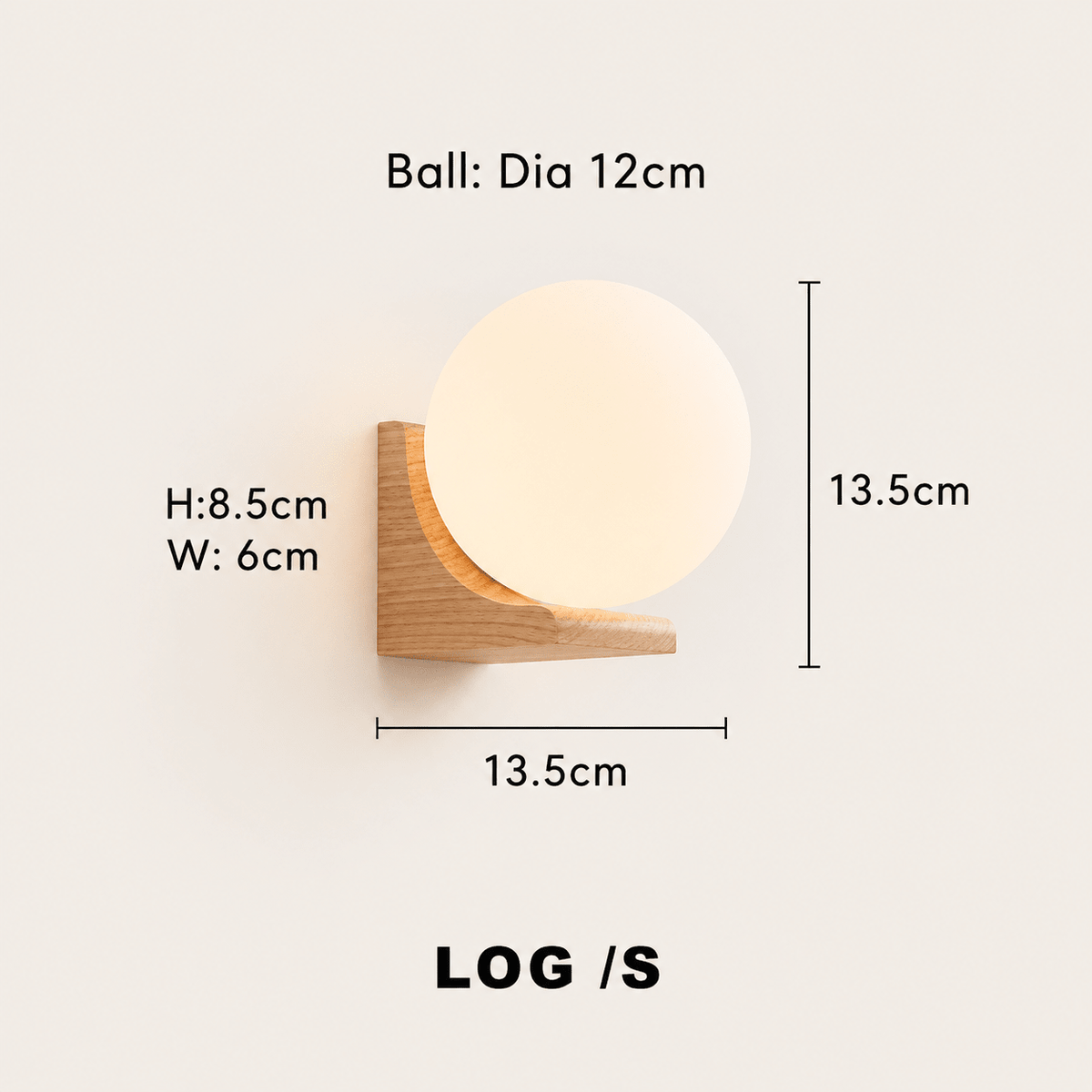Aurea | Wooden Globe Wall Lamp - Luma House