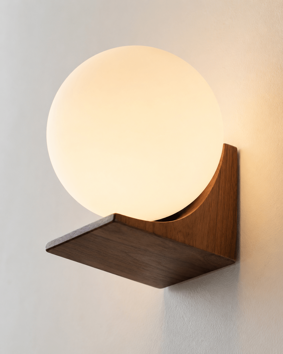 Aurea | Wooden Globe Wall Lamp - Luma House