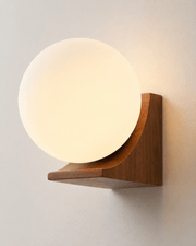 Aurea | Wooden Globe Wall Lamp - Luma House