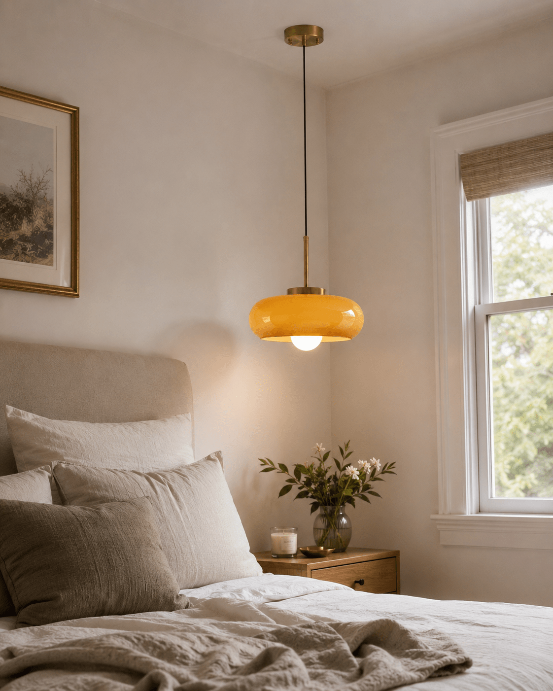 Aurelia | Amber Glass Pendant - Luma House